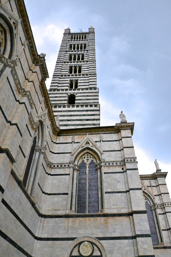 Duomo exterior shot, Sienna, Italy.